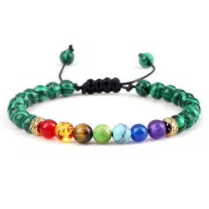 Malachiet 7 Chakra Armband