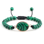 Ovale Malachiet Armband