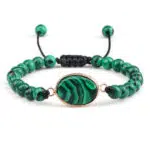 Ovale Malachiet Armband