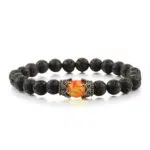 Koninklijke lavastenen armband