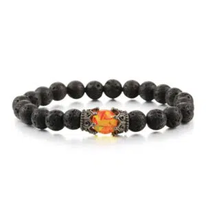 Koninklijke lavastenen armband