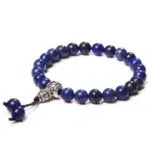 Lapis Lazuli oorbellen van 8mm met dubbele steen.