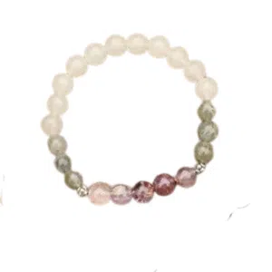 Labradoriet, Amethist, Heldere Kwarts Armband