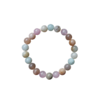 Armband Zonnesteen, Rozenkwarts, Amazoniet