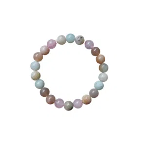 Armband Zonnesteen, Rozenkwarts, Amazoniet