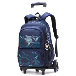 Schooljongen Rollende Schooltas