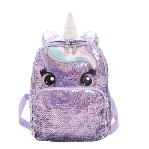 Satchel Eenhoorn Pailletten Paars