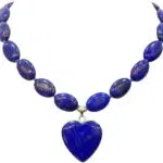 Lapis Lazuli Hart Ketting