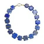 Lapis Lazuli Ketting voor Vrouwen met Gouden Sluiting