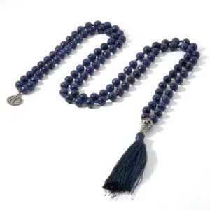 Lapis Lazuli Levensboom Mala Ketting