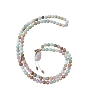 Zonnesteen, Rozenkwarts, Amazoniet ketting