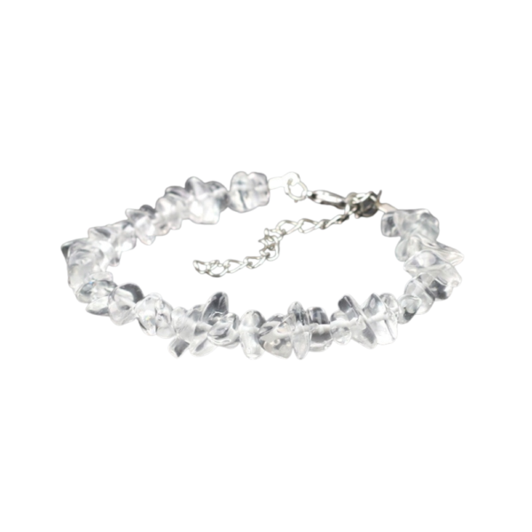 Witte kristallen barok armband sluiting