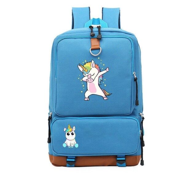 Unicorn Schooltas Groot Blauw - Image 3