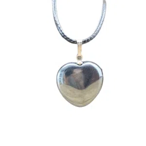 Hematiet hart ketting