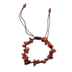 Rode Jaspis verstelbare barok armband