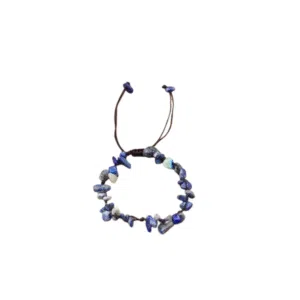 Lapis lazuli verstelbare barok armband