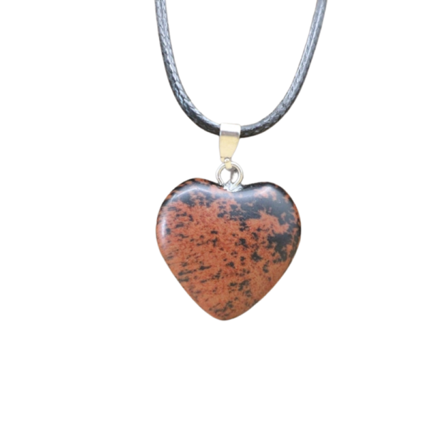 Obsidiaan hart ketting - Image 2