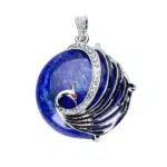Lapis Lazuli halsketting met draak.