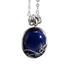 Zilveren Ketting met Lapis Lazuli Hanger - Katherine