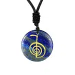 Lapis Lazuli halsketting met het Cho Ku Rei symbool.