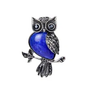 Lapis Lazuli hanger in de vorm van een uil.