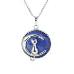 Lapis Lazuli Halve Maan Kat Hanger