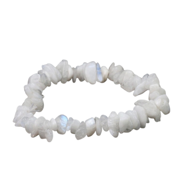 Witte maansteen barok armband