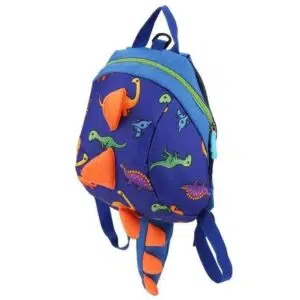 Rugzak met blauwe kam dinosaurus