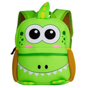 Groene dinosaurus rugzak