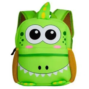 Groene dinosaurus rugzak