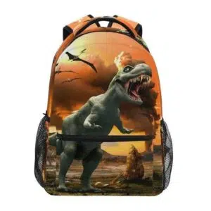 Dinosaurussen en vulkanen boekentas