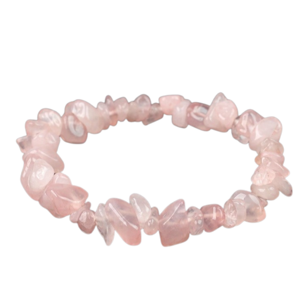 Barok roze kwarts armband