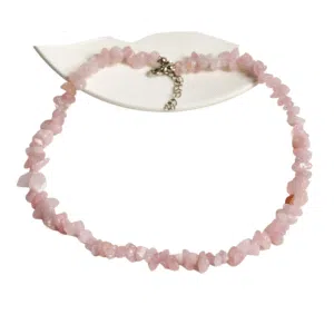 Roze kwarts ketting
