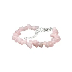 Barok roze kwarts armband met sluiting