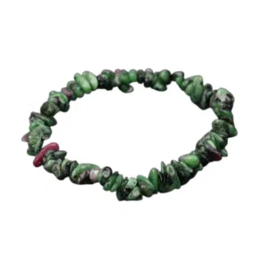 Barokke robijn en zoïsite armband
