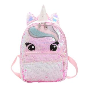 Roze Sequin Eenhoorn boekentas