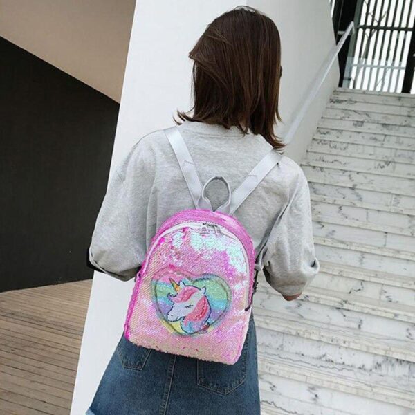 Unicorn Love Schooltas Licht Roze - Image 3