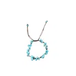 Turquoise barok verstelbare armband