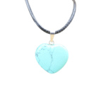 Groene turquoise hartketting
