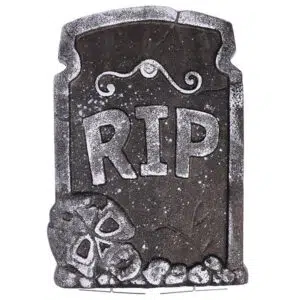 Halloween decoratie grafsteen | Spookachtige decoratie grafsteen