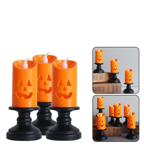 Halloween pompoen kaars | Halloween heks kaars - Image 3