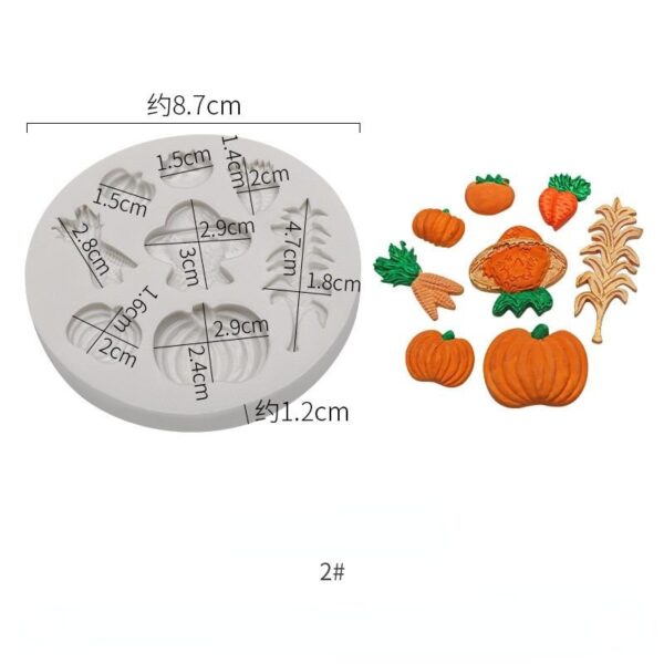 Halloween silicone vorm | Pompoen silicone vorm - Image 2