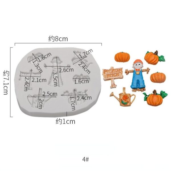 Halloween silicone vorm | Pompoen silicone vorm - Image 4