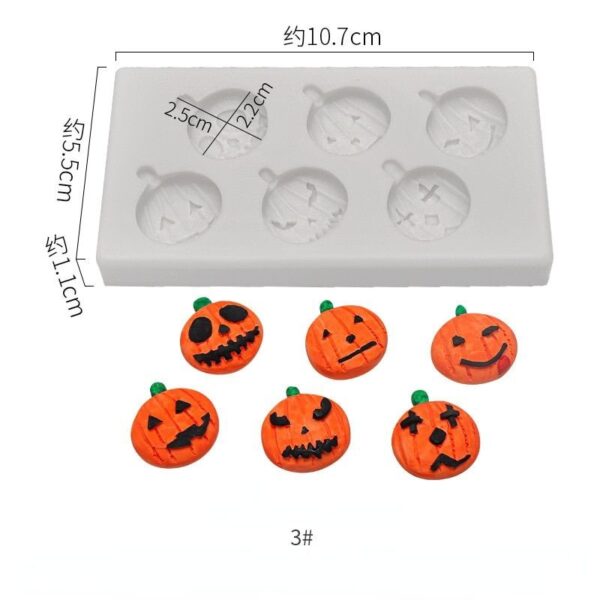 Halloween silicone vorm | Pompoen silicone vorm - Image 5