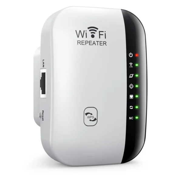 300 Mbps draadloze WiFi-repeater – 80211n signaalverlenger voor groot bereik – WiFi-versterker met WPS en 7 statusindicatoren – PC-compatibel - Image 8