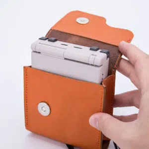 ANBERNIC RG35XX SP handgemaakte lederen opbergtas