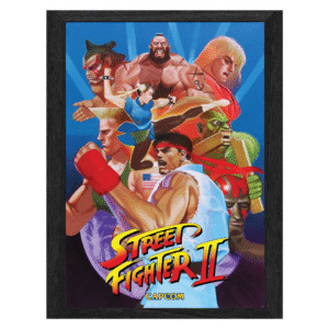 Street Fighter 2 The World Warriors lenticulair frame - Pixel Frames Plax