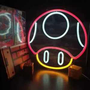 Neon speelkamerpaddestoel