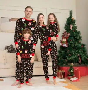 Assortiment van Kerstpyjama's voor het hele gezin